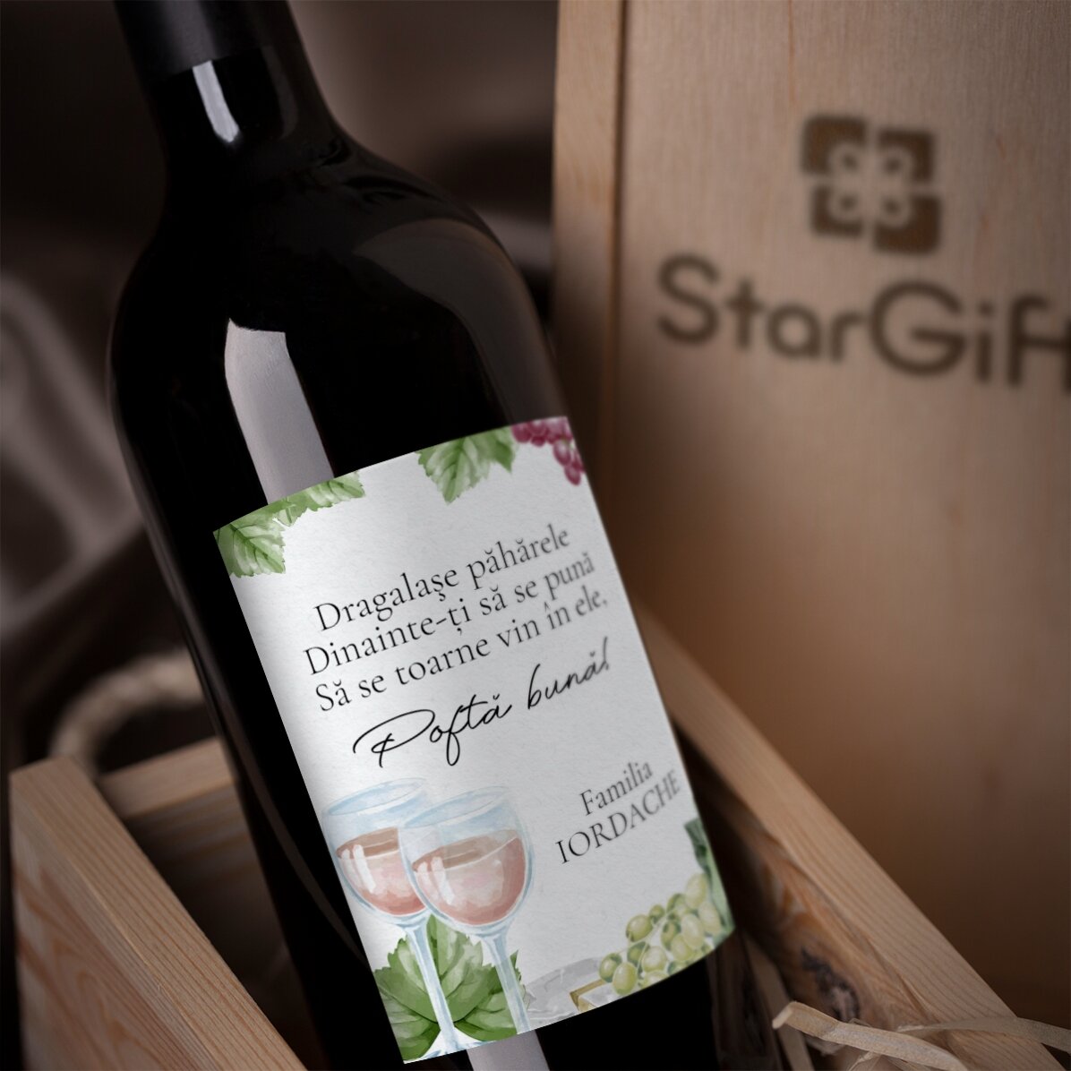 Wein mit individueller Beschriftung – Guten Appetit!