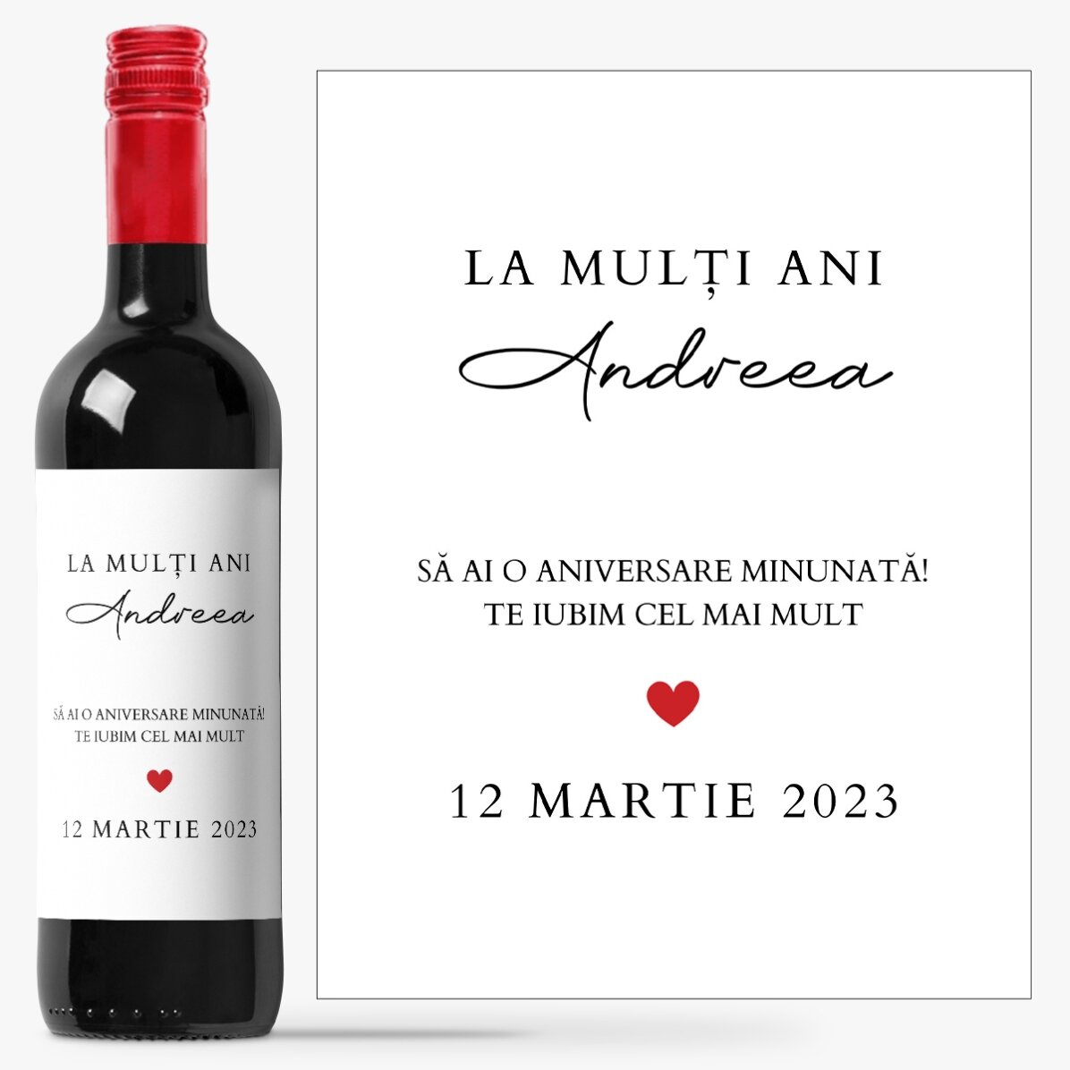 Wein mit individueller Beschriftung