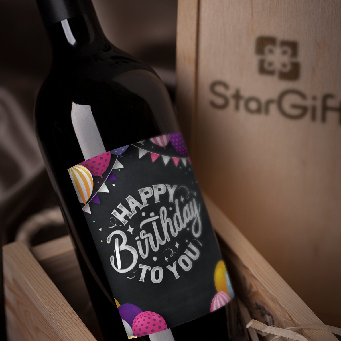 Personalisierter Wein – Happy Birthday To You