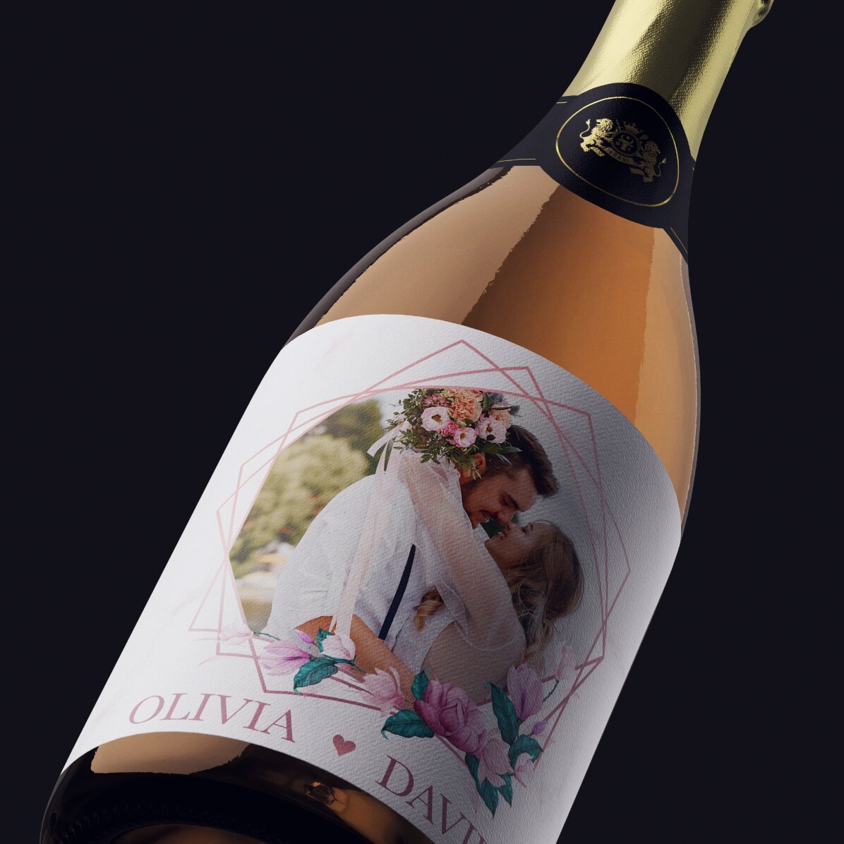 Personalisierter Sekt mit Foto und Text – Momente zu zweit