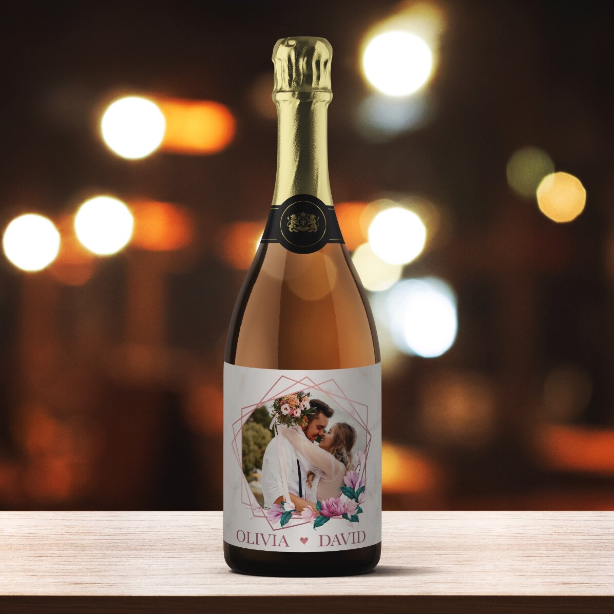 Personalisierter Sekt mit Foto und Text – Momente zu zweit