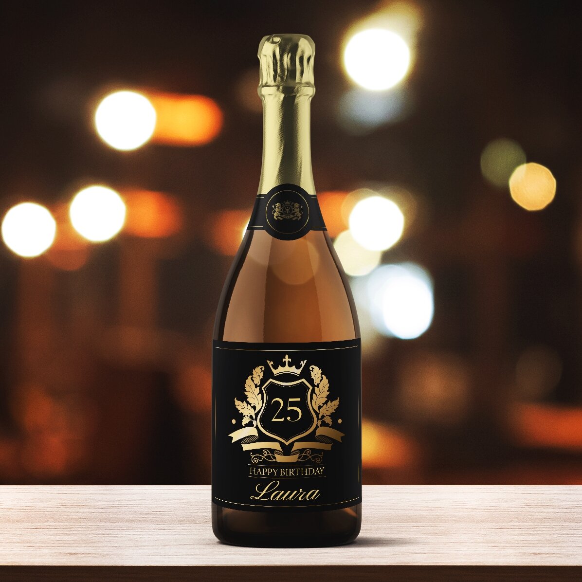 Personalisierter Sekt mit Text – Royalty
