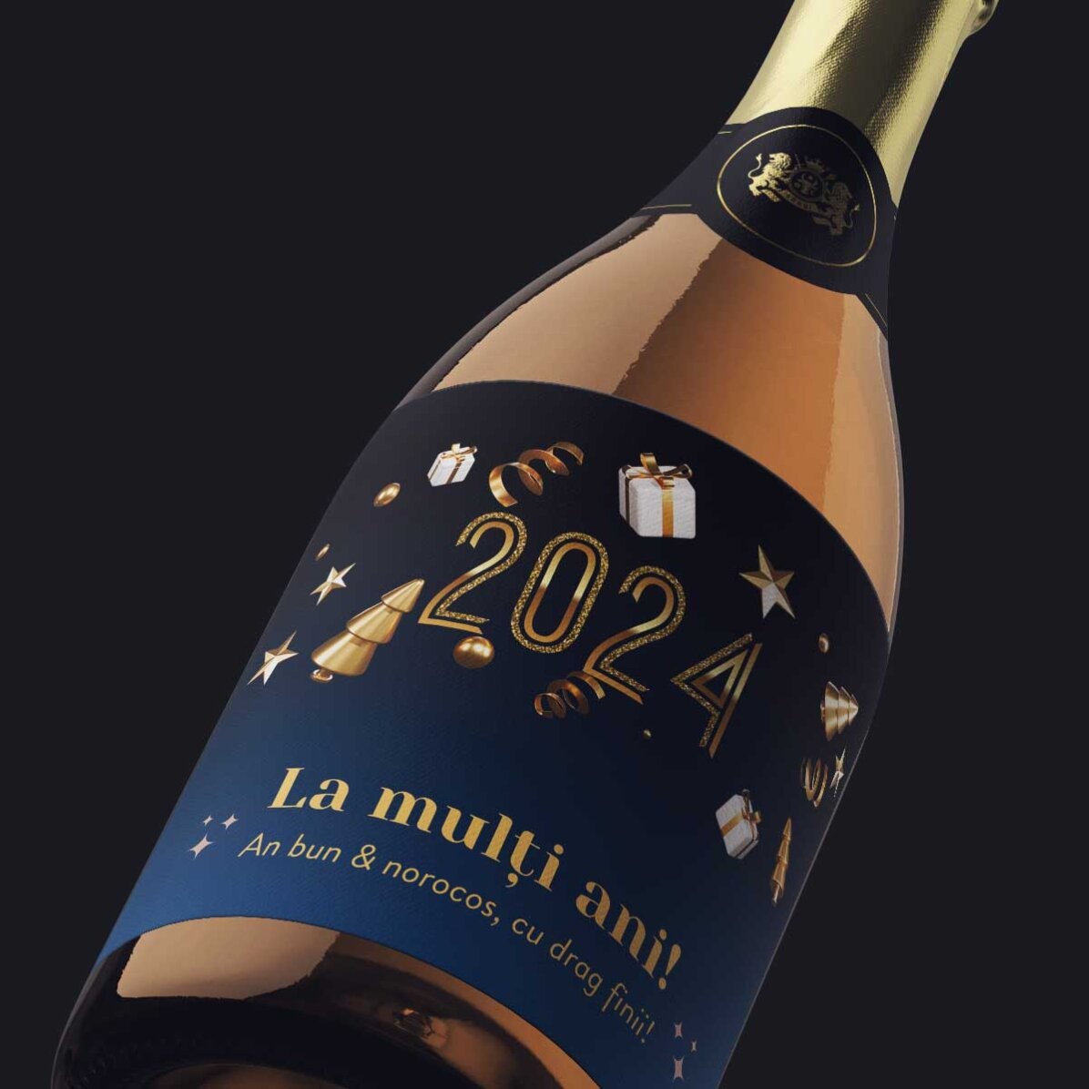 Personalisierter Sekt mit Aufdruck – Herzlichen Glückwunsch zum Geburtstag!