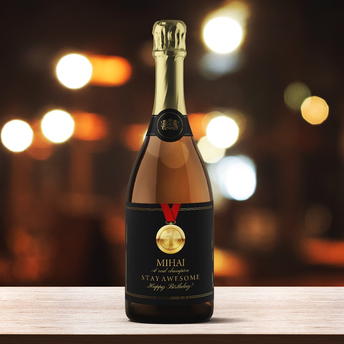 Personalisierter Sekt mit Text – Campion
